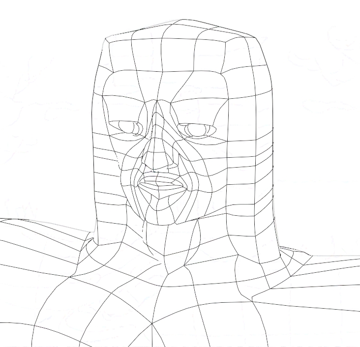 atlas wireframe head